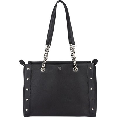 MCM Leather Catherina Studded Tote Shoulder Bag Tasche