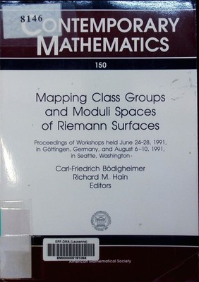 Mapping class groups and moduli spaces of Riemann surfaces proceedings o 2499218