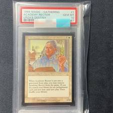 Mtg Academy Rector Psa10 Reprint Prohibited English Version