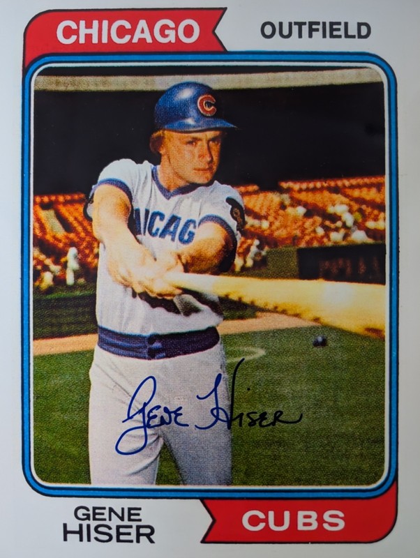 GENE HISER (Chicago Cubs) Signed/Autographed 8x10 Photograph
