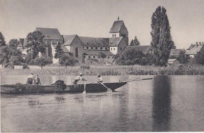 Das Münster der Insel Reichenau, Bodensee Postkarte, ungelaufen