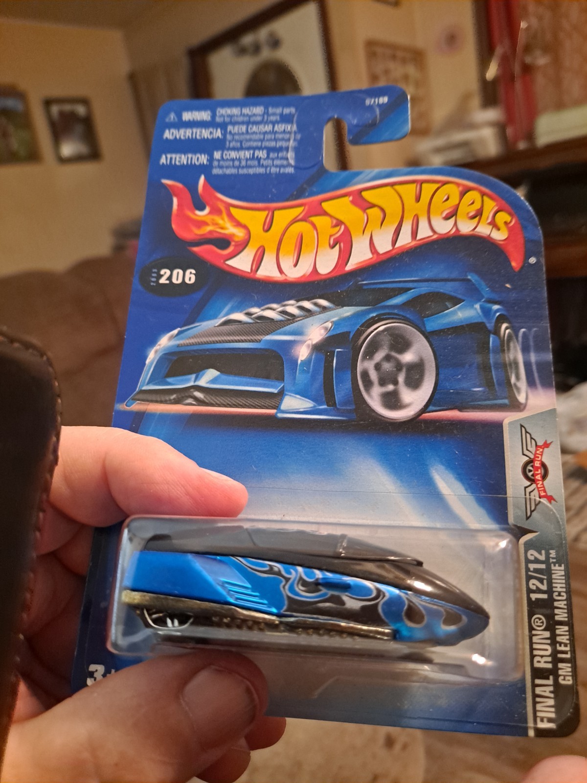 Rare 2003 Mattel Hot Wheels Final Run 1993 GM Lean Machine #206 12/12 New Blue 