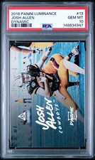 2018 Luminance Dynamic Josh Allen #13 PSA 10 RC