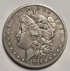 1884-S Morgan Silver Dollar XF+