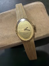 AN67 Genuine Helbros Lady Watch Quartz S GoldTone Vintage UnTested Sold As Is