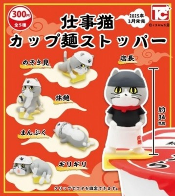 Work Cat Cup Noodle Stopper x 5 types complete set