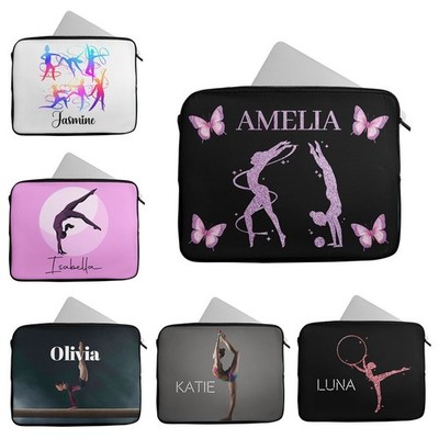 Personalisiert Beliebiger Name Gymnastik Design Laptop Tasche Hülle Tablet Tasche 694
