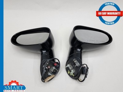 Pontiac Solstice Side View Mirror Black Set R + L 06-09 OEM Paint U8555