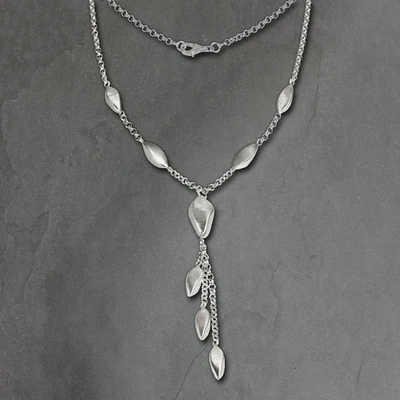 SilberDream 44,5cm Collier Kette Tropfen matt Silber Damen Halsschmuck SDK414 - Bild 1 von 4