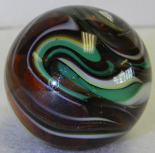 20754m Nice Handmade Contemporary Keith Baker Marble .98 Inches Mint