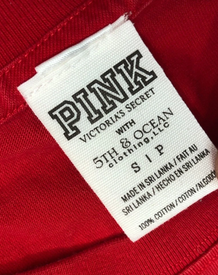 Victoria's Secret Women's S Red Nebraska Long Sleeve Shirt Go Red Big - Image 4 of 4