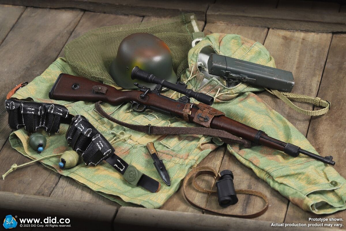 1:6 Scale DiD WWII German Wehrmacht Heer Sniper Wolfgang 12 1:6 Scale DiD WWII German Wehrmacht Heer Sniper Wolfgang 12
