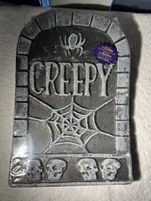CREEPY Styrofoam Tombstone Halloween Decoration Yard Sign Party Decor