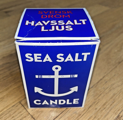 SVENSK DROM Havssalt Ljus SEA SALT CANDLE - New in Box SWEDISH DREAM