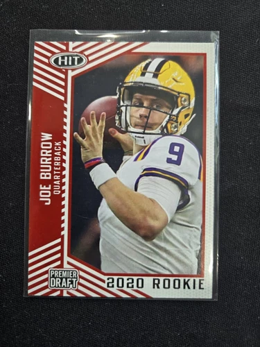2020 Sage HIT Draft Premier Football Joe Burrow RC #56