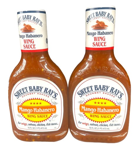 Sweet Baby Ray’s, Mango Habanero Wing Sauce, 18 Ounces - 2 PACK