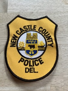 NEW CASTLE COUNTY – POLICE - DELAWARE DE Sheriff Police Patch VINTAGE OLD MESH