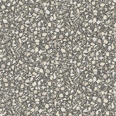 Edles Dekor Terrazzo Schwarz Tapete Metallic Effekt Struktur Kleister The Wall