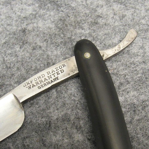 Germania Cutlery Works Germany 61/4" Oxford Straight Razor Black