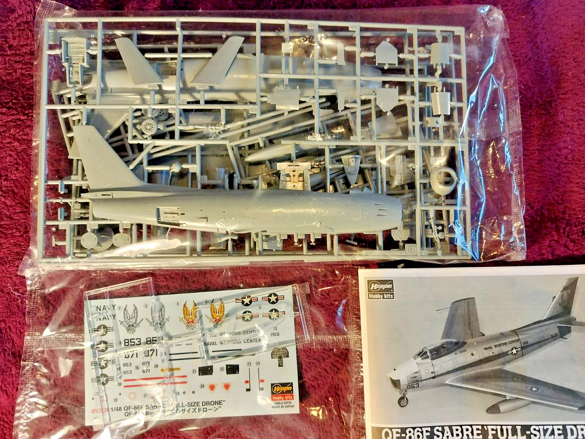 Hasegawa 1:48 QF-86F Sabre Full Size Drone Model Kit #09306