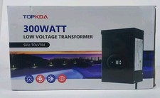 TOPKDA 300W Low Voltage Transformer with Timer and Photocell Sensor, 120V AC ...