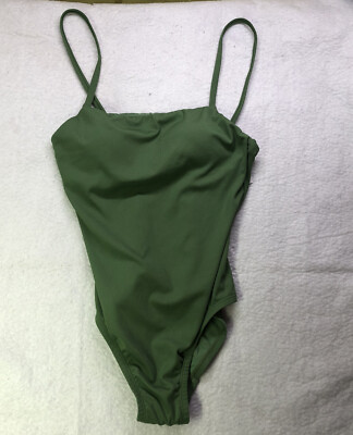 Sea Angel Women's Swimsuit Square Neck One Piece Padded Size Color Green 