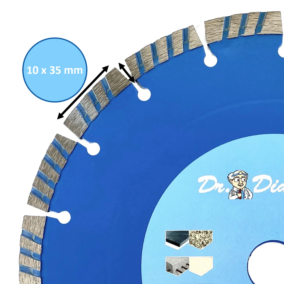 Neuentwicklung: Blue Cut 10 Premium Diamanttrennscheibe Universal | 125 - 230 mm - Bild 2 von 3