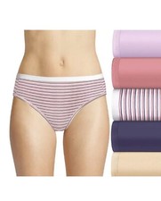 Hanes Ultimate 6 Pack Mid Rise Moderate Coverage Hipster Ultra Soft Size 5/S