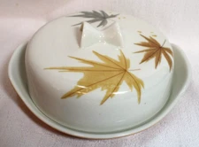 Iroquois USA Vintage Ben Seibel Design HARVEST TIME Round Covered Butter Dish