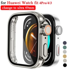 For Huawei Watch Fit4 Pro Fit4/3 Screen Protector Upgrade to Ultra PC Case+Glass