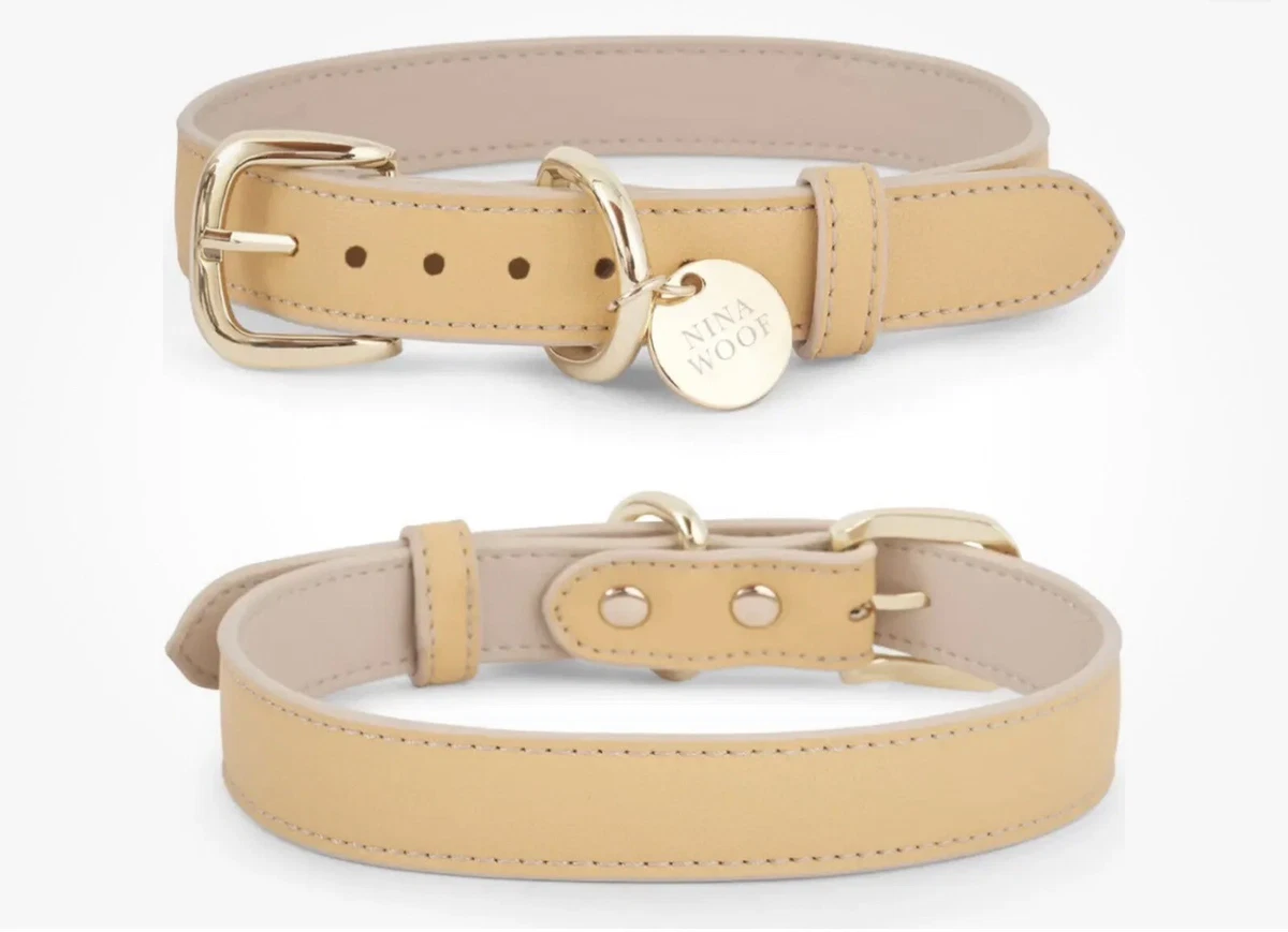 Vegan leather dog collar cheap