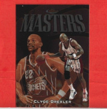 1997-98 Topps Finest Masters - Clyde Drexler #176 Houston Rockets….HOF