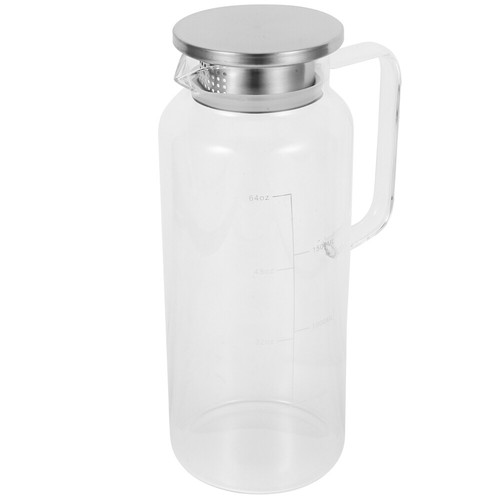 Cold Water Jug Ice Tea Pitcher for Fridge Beverage Glass Pitchers