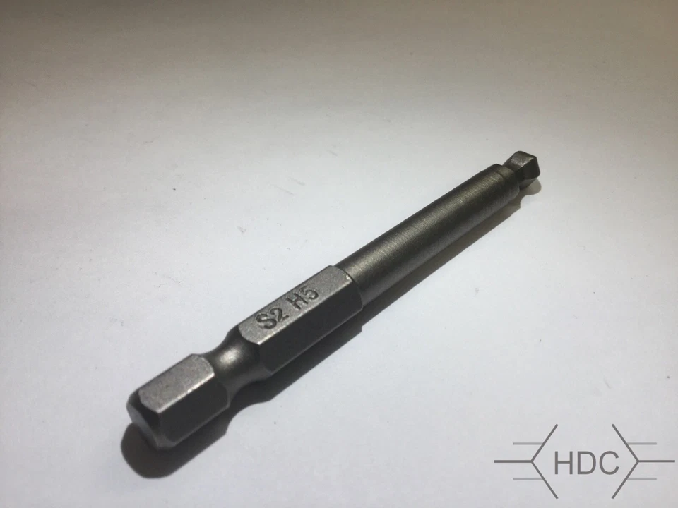 5x Ball End Drill Bit (5 mm) S2 Steel Magnetic, 1/4 inch Hex Shank - S2 H5 - Image 2 of 3