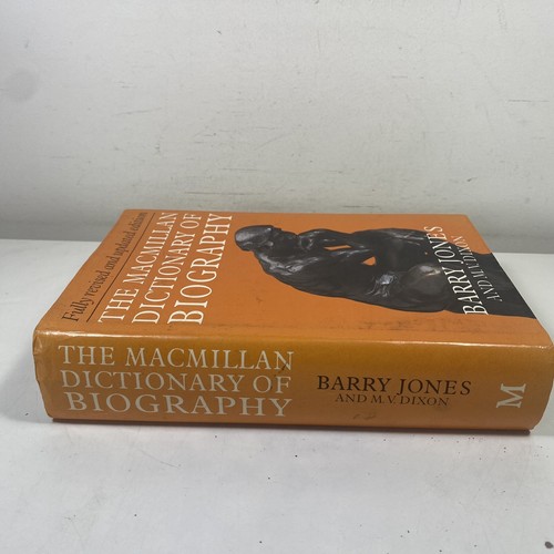 The Macmillan Dictionary of Biography by Barry Jones and M.V. Dixon Hardcover - Picture 3 of 11