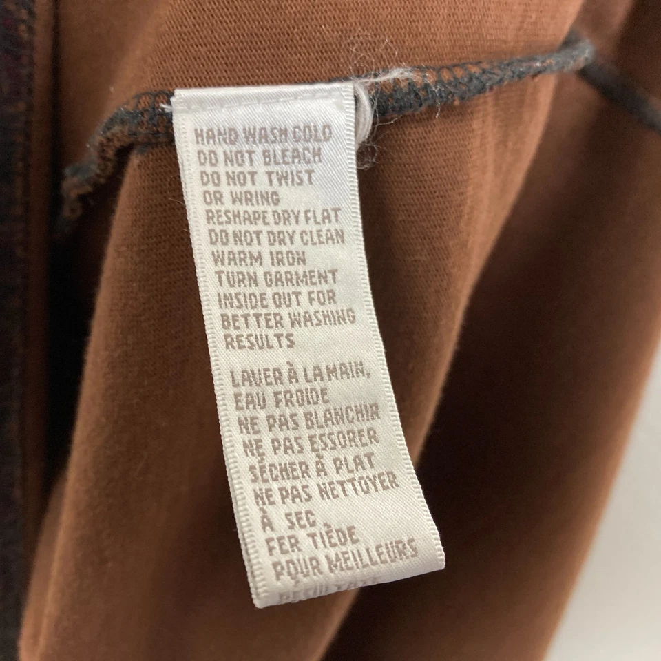 Vestido Maxi Pradera Jones New York De Colección Talla SP Pequeño Marrón Tejido Suave Cabincore Foto 4 de 4