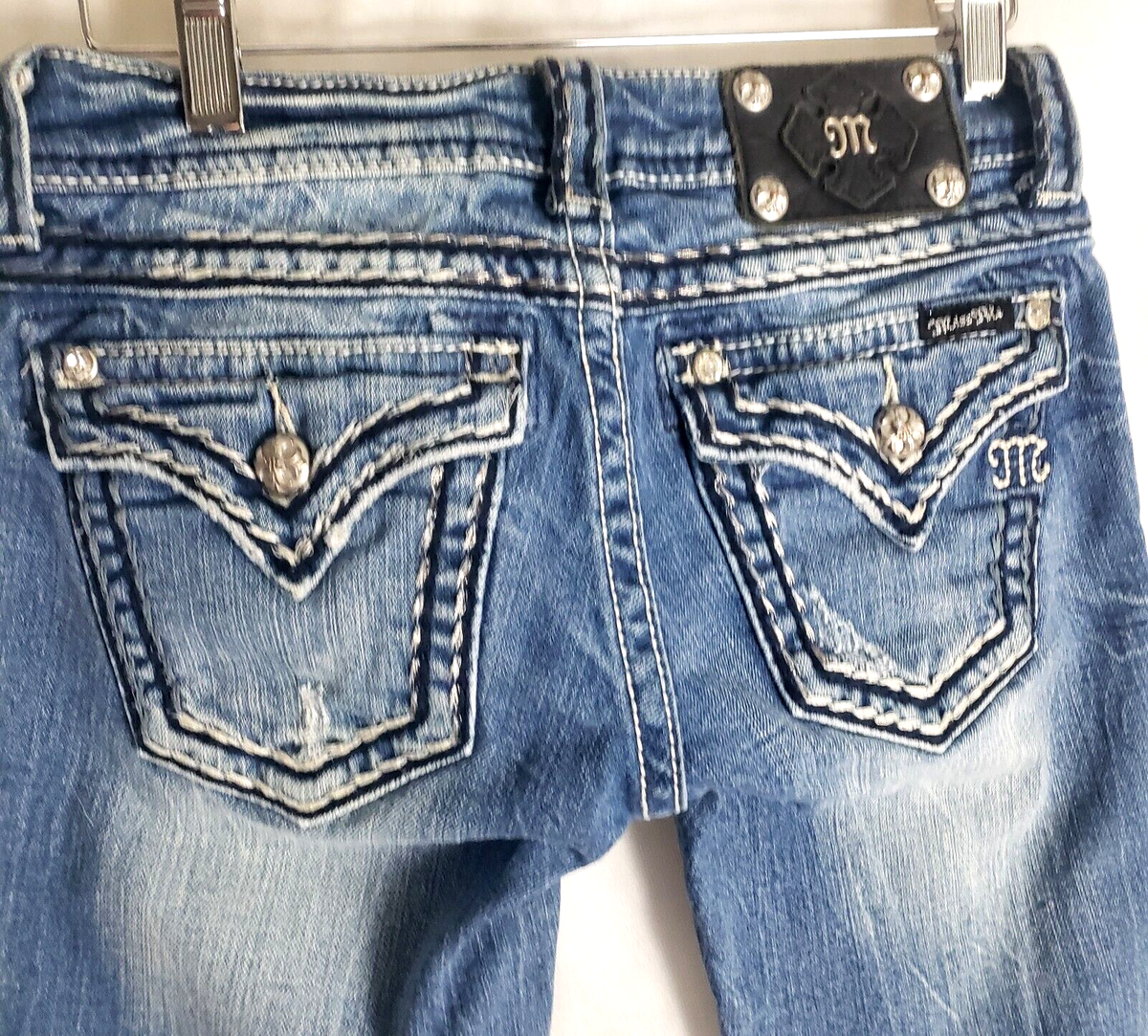 Miss Me Stretch Jeans With Rhinestones Low Rise JS55014532