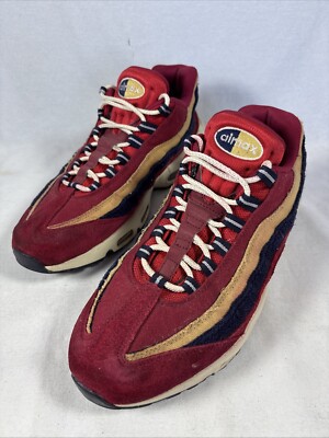 air max 95 red crush on feet