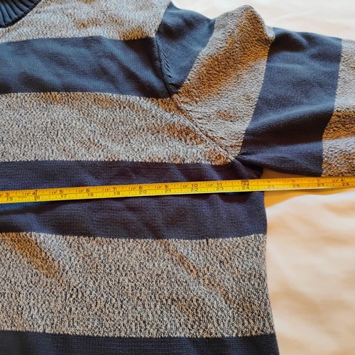 New IZOD Sweater Saltwater Henley XXL Rugby Striped Long Sleeved Pullover NWT - Picture 7 of 9