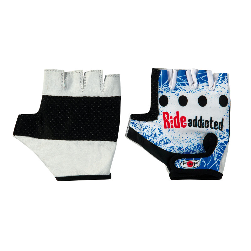 GUANTI DA BICI BICICLETTA MTB DA CORSA CICLISMO CORTI IN PELLE E LYCRA M