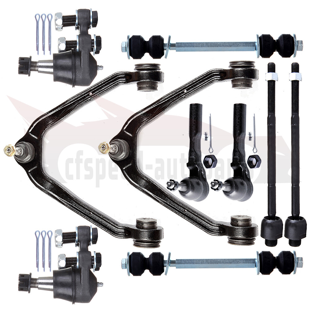 10pcs Suspension Tie Rod & Control Arm Kit for GMC Sierra 1999-2006