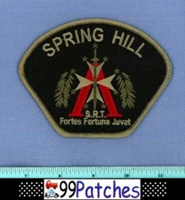 SPRING HILL * SWAT (Subdued) TENNESSEE Police Patch SRT TACTICAL RED 'A' 4C