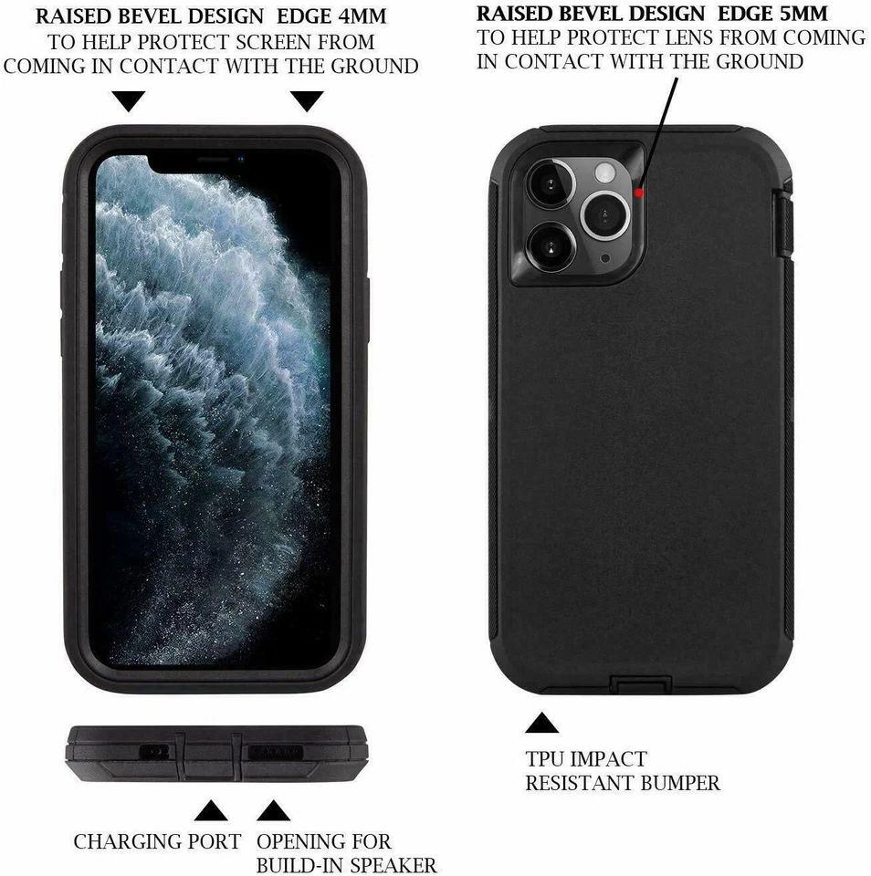For Apple iPhone 14/14Plus/14Pro Max Case NEW Defender Cover & Clip Fit OTTERBOX - Image 4 of 4