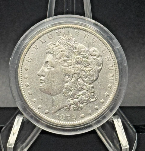1879 Morgan Dollar 🦅 XF/AU – No Mint Mark – Philadelphia 90% Silver Coin 💎🔥