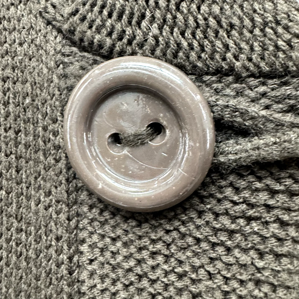 Cárdigan Suéter Vintage Y2K Grande XL Marrón Con Capucha Boho Fairy Grunge Whimsigoth Foto 4 de 4