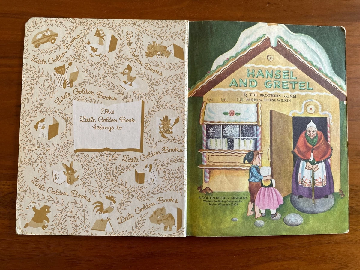 Hansel and Gretel Little Golden Book 1945 H Printing Fine
