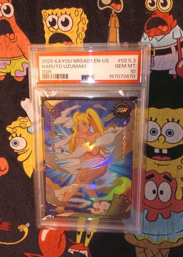 2025 KAYOU NARUTO SMRITI COLLECTIBLE CARD NRSA01-HEAVEN SCROLL ENGLISH PSA 10