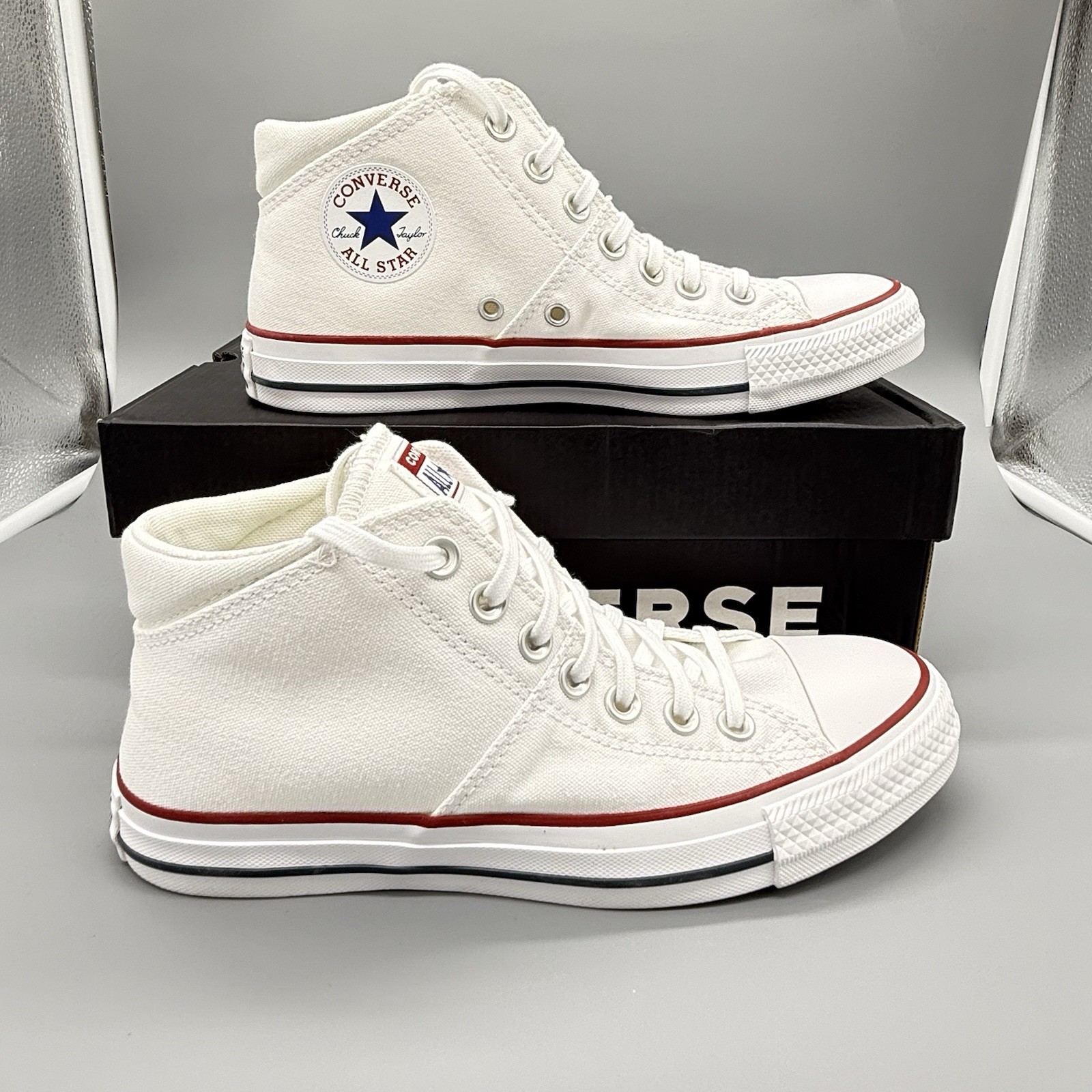 Converse CTAS Madison Mid Women's Size 9 White Canvas Sneakers Classic 563511F