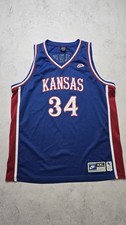 Vintage 1995 Nike Paul Pierce #34 Kansas Jayhawks Jersey XXL Sewn NCAA