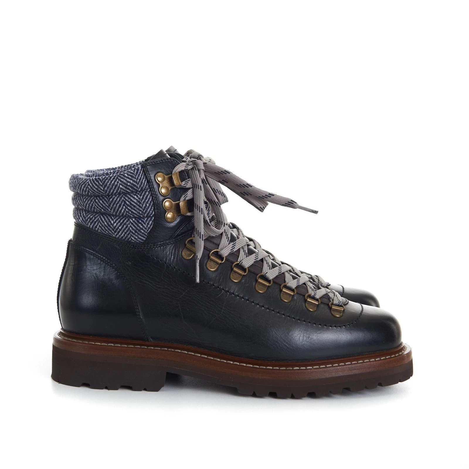 Brunello Cucinelli — BRUNELLO CUCINELLI 2100$ Mountain-Style Boots With Shearling Lining